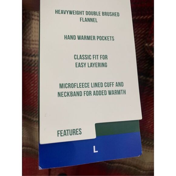 Orvis Men’s Red Plaid Heavyweight Flannel Shirt Jacket Classic Fit Large, NWT - Picture 4 of 9